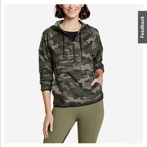 Eddie Bauer Camoflauge Momentum Light UPF Anorak